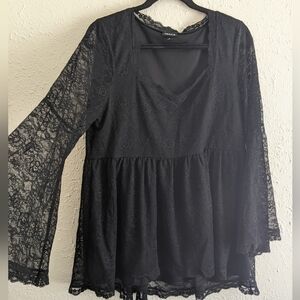 Torrid Flowy Lacey Top